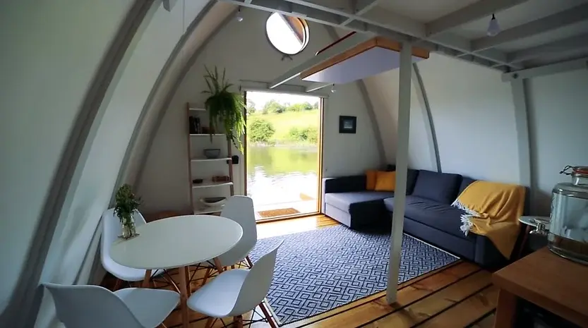 0305 Special floating tiny home build on pontoons smallhometours.com 3