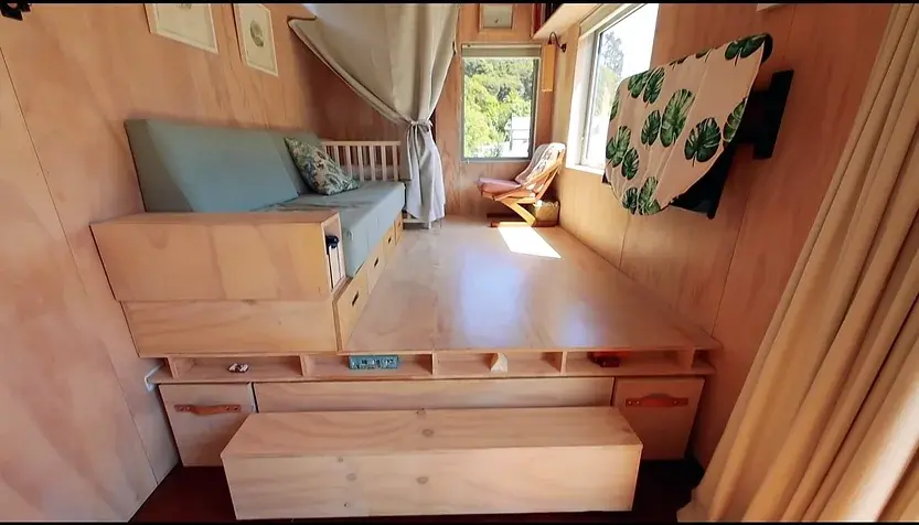 0306 Two 20ft shipping containers tiny house with spectacular relief on the roof smallhometours.com 2