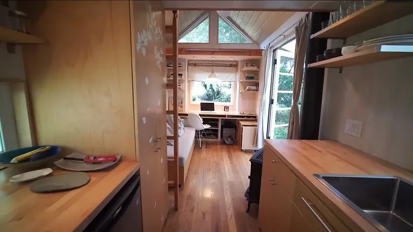 0308 Lady builds affordable zen tiny house for 40000 smallhometours.com 4