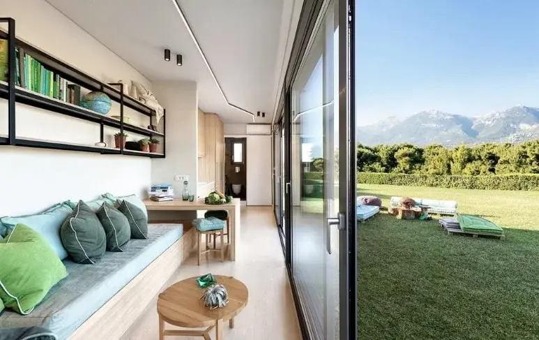 0310 40 foot bioclimatic shipping container tiny home smallhometours.com 5