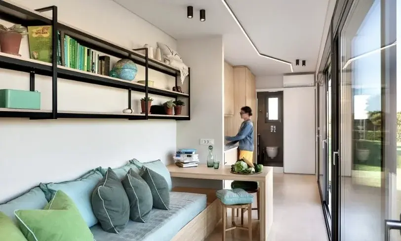 0310 40 foot bioclimatic shipping container tiny home smallhometours.com 6