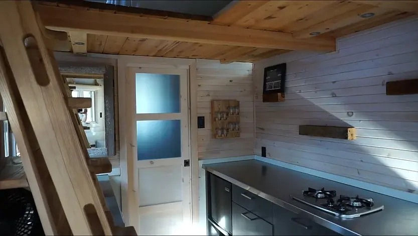 0326 Adorable 16 foot trailer tiny house with surprisingly spacious inside smallhometours.com 8