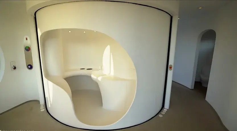 0332 Tiny home with rotating rooms 270 degrees sleep cook bath smallhometours.com 3