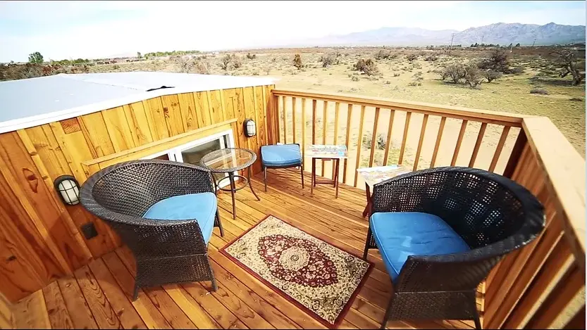 0333 Tiny house The Peacock with amazing hand crafted Mexican ceramics rooftop balcony smallhometours.com 5