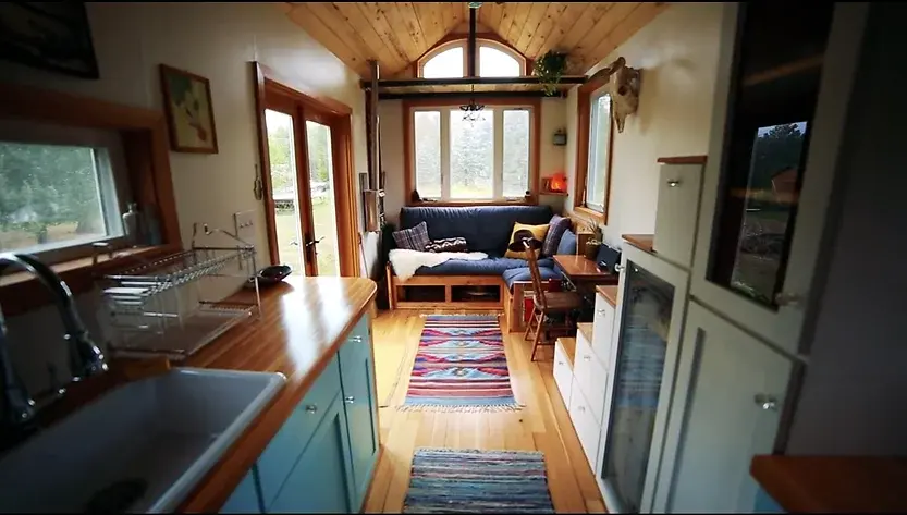 0334 Biodegrade 22F off grid green tiny house designed for a sustainable future smallhometours.com 9
