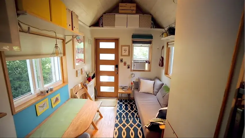 0337 Charming 18 tiny house on wheels a creative outlet to bring people together smallhometours.com 4