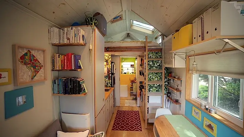 0337 Charming 18 tiny house on wheels a creative outlet to bring people together smallhometours.com 5