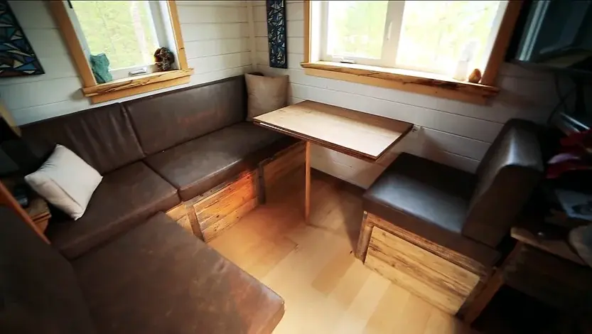 0339 Spectacular off grid tiny house with geodesic dome greenhouses growing organic food smallhometours.com 2