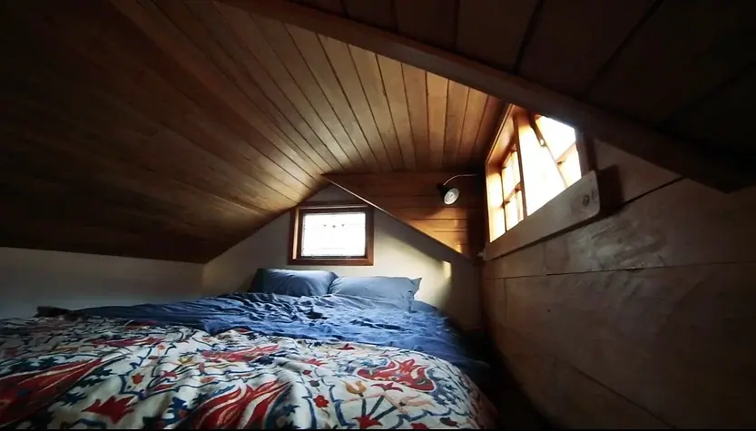 0342 Young woman build beautiful recycled tiny house from earthquake damaged homes for US19000 smallhometours.com 3