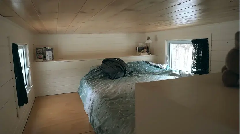 0343 6000 CAD trailer converted into tiny house for financial freedom smallhometours.com 3