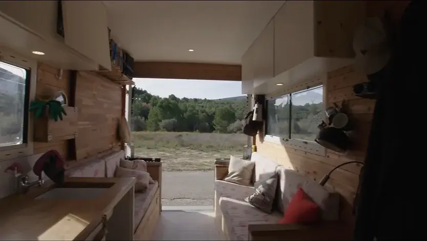 0358 Van conversion in to luxury off grid box van conversion smallhometours.com 5