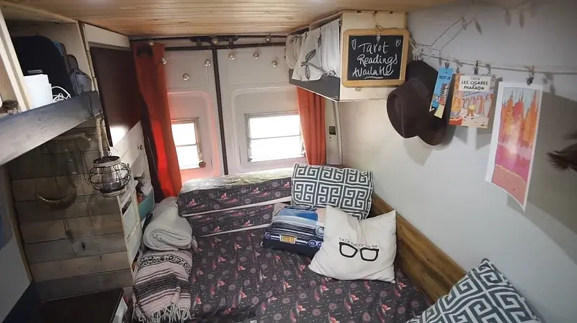 0361 DIY camper van functional beautiful build by this amazing couple on low budget smallhometours.com 1