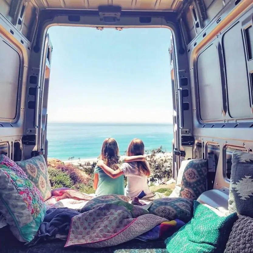 0395 Divorced dad teams up with his young daughters to design a 4x4 sprinter camper van smallhometours.com 5