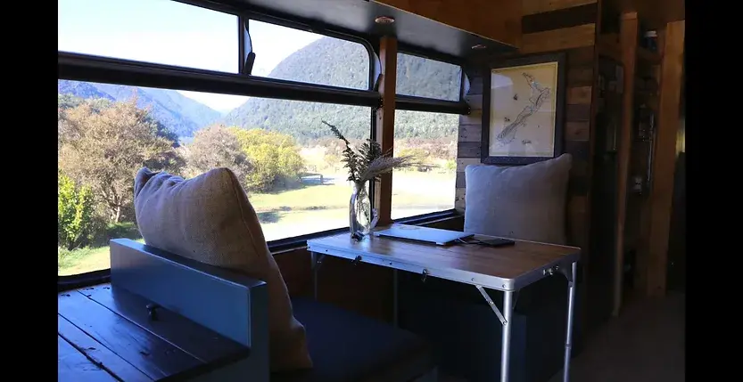 0397 This inspiring couple quit their 9 5 jobs to live travel in a DIY off grid school bus conversion smallhometours.com 3