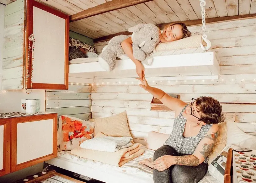 0399 Single mom self converts fire truck into tiny home to travel with her daughter smallhometours.com 2