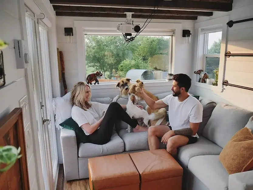 0401 Young couples gorgeous tiny house with a sauna smallhometours.com 2