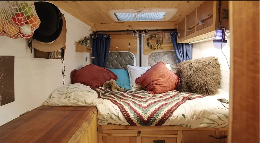 0406 64 year old solo woman travels full time in her incredible tiny house van tour 2020 smallhometours.com 5