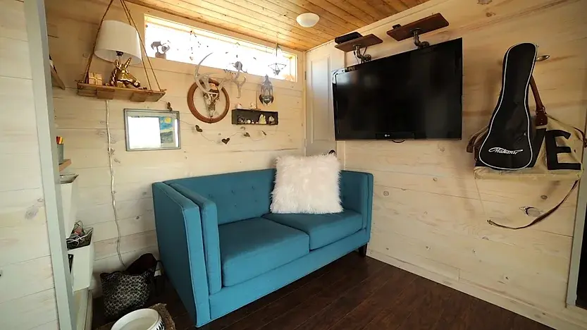 0409 Womans Eclectic 10 wide tiny house in small house retirement communities smallhometours.com 4
