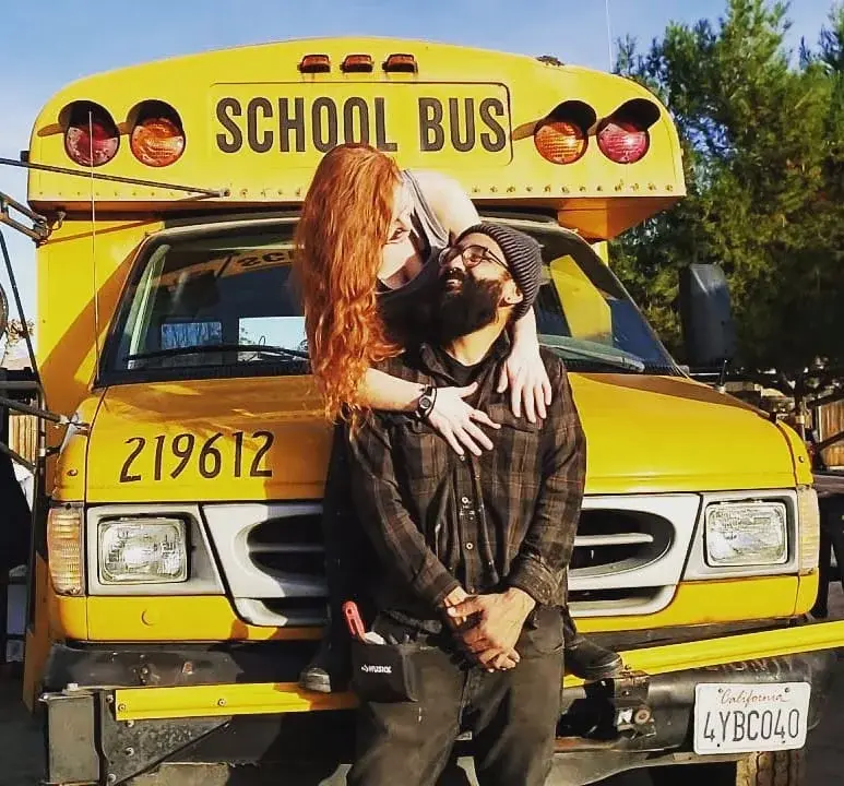 0415 Beautiful DIY mini school bus conversion built by couple who loves adventure smallhometours.com 1
