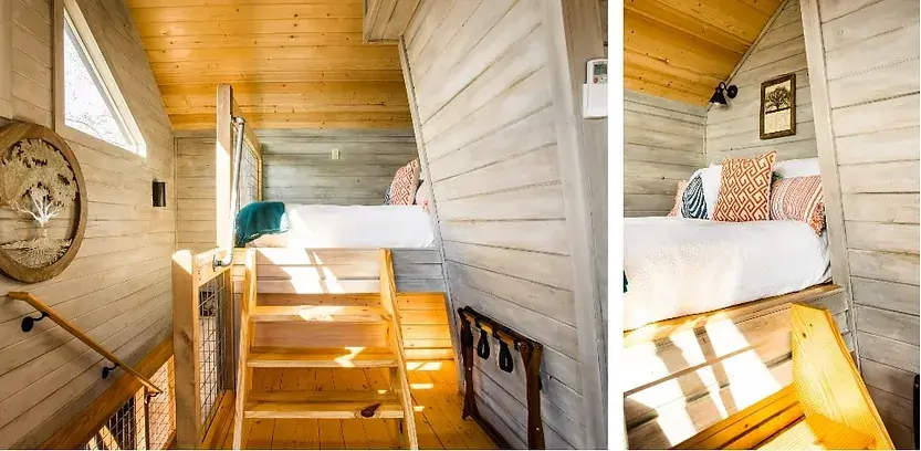 0416 Sanctuary treehouse cabin with insane views Full tour smallhometours.com 3