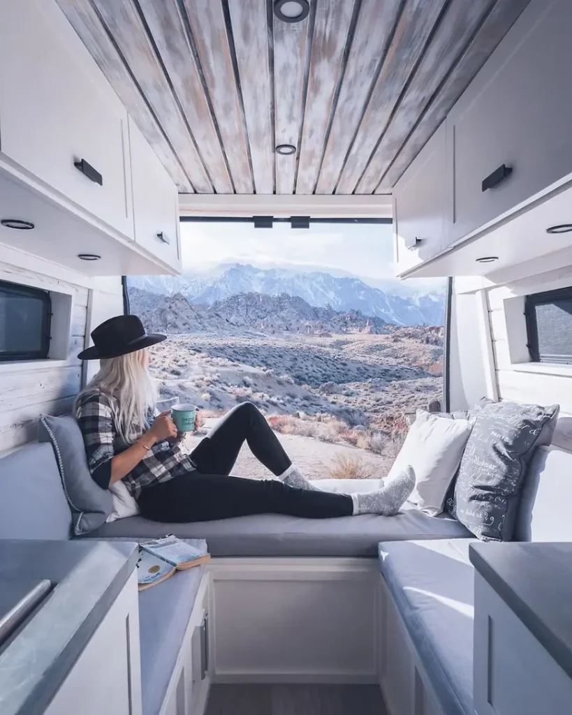 0417 Solo female photographer lives full time on the road van tour 2020 smallhometours.com 2