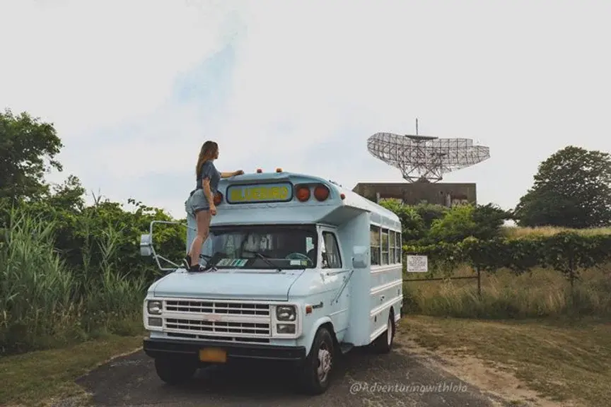0418 She built a conversion bus at 18 the life of a girl and her little blue bus smallhometours.com 8