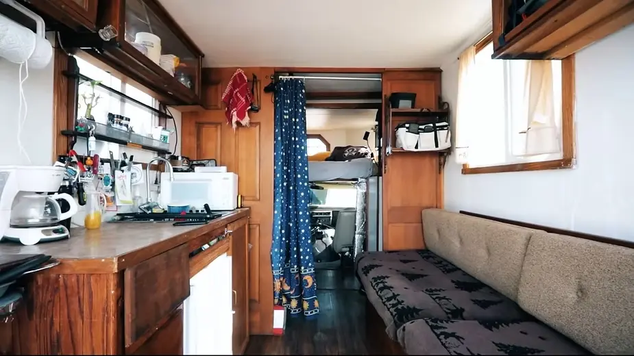 0425 Custom DIY tiny house box truck built with recycled materials smallhometours.com 1