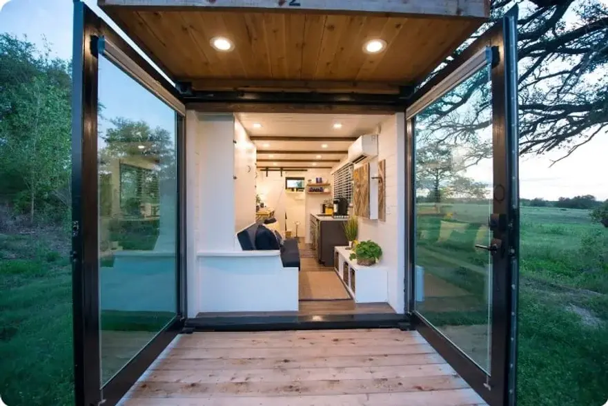 0442 20ft shipping container home with rooftop deck floor plan smallhometours.com 9