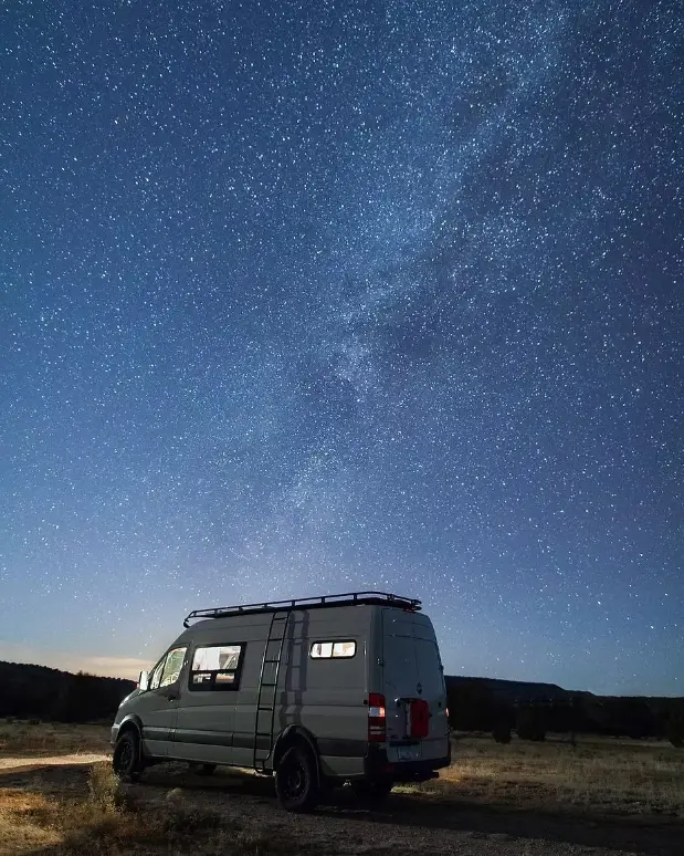 0443 Off grid van life w bathroom solar life on the road smallhometours.com 3
