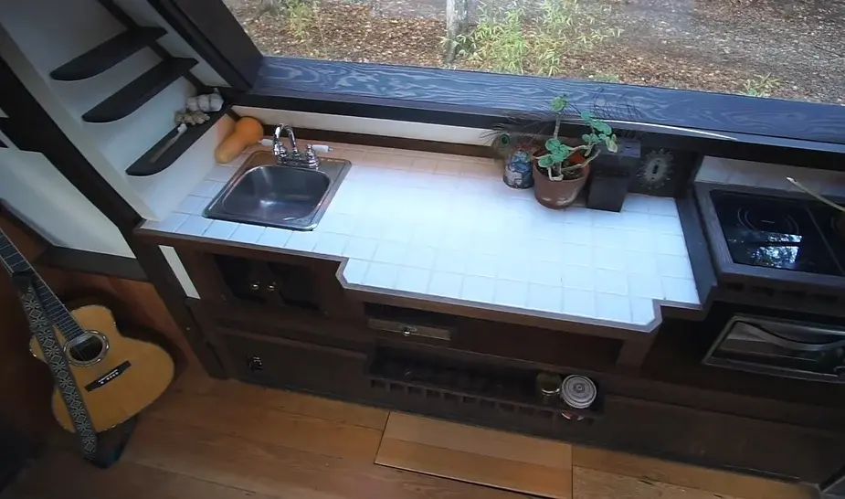 0444 Gorgeous folding tiny house built with reclaimed materials smallhometours.com 6