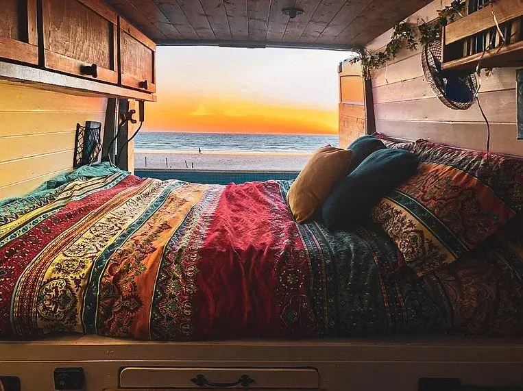 0459 Living in tiny house on wheels off grid 3000 Sprinter van conversion smallhometours.com 8