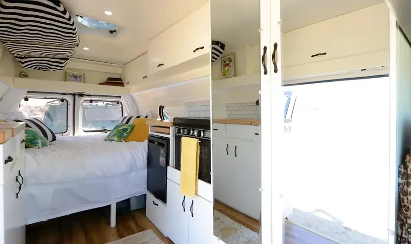 0461 This off grid van is literally magnific Couples high spec van conversion for under 10K smallhometours.com 2