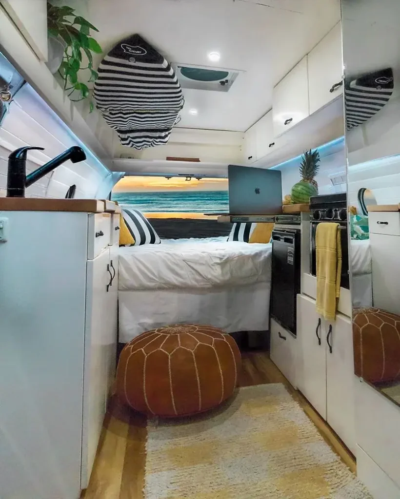 0461 This off grid van is literally magnific Couples high spec van conversion for under 10K smallhometours.com 4