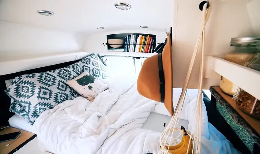 0464 Her 1997 Ford Econoline DIY camper van conversion finding freedom on the road smallhometours.com 5