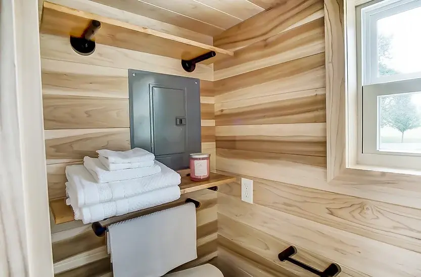 0488 Stunning 24 ft.tiny house with trailer made custom smallhometours.com 2