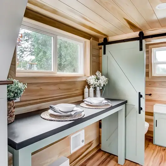 0488 Stunning 24 ft.tiny house with trailer made custom smallhometours.com 9