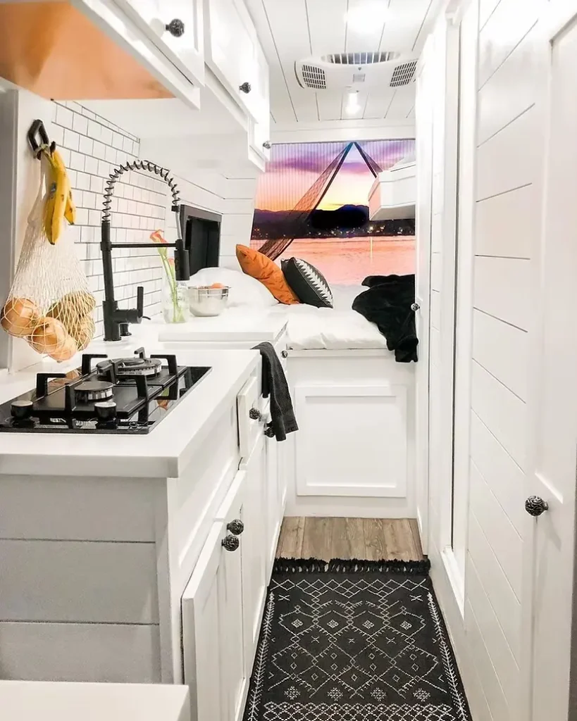 0493 Family of 3 their beautiful promaster van conversion smallhometours.com 5