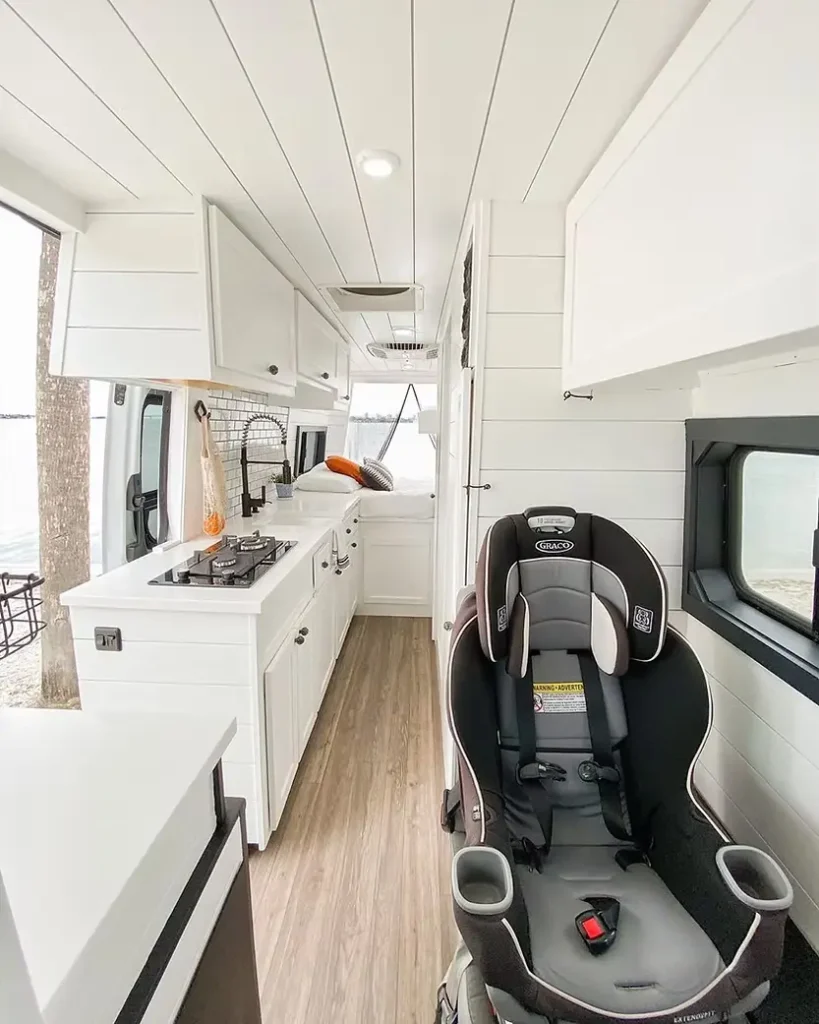 0493 Family of 3 their beautiful promaster van conversion smallhometours.com 6