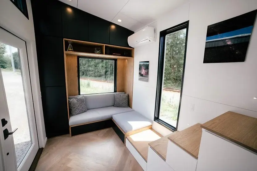 0501 24 foot modern tiny house embraces minimalism and shies away from any excessive ornamentation smallhometours.com 2