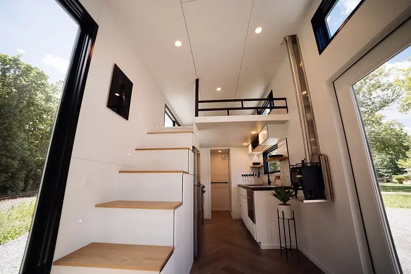 0501 24 foot modern tiny house embraces minimalism and shies away from any excessive ornamentation smallhometours.com 3