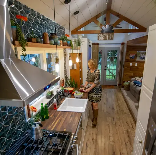 0508 This beautiful tiny house is an absolute treat to stay in smallhometours.com 3