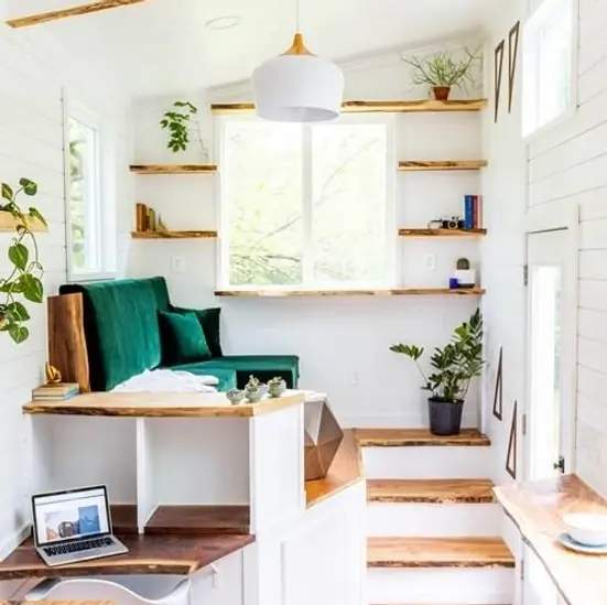 0519 Gorgeous natural modern 30ft tiny house smallhometours.com 14