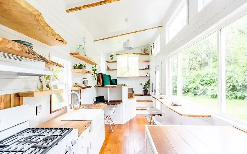 0519 Gorgeous natural modern 30ft tiny house smallhometours.com 2