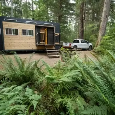0521 Spectacular expanding tiny house that goes from 8 ft wide to 16 ft wide at the push of a button smallhometours.com 2