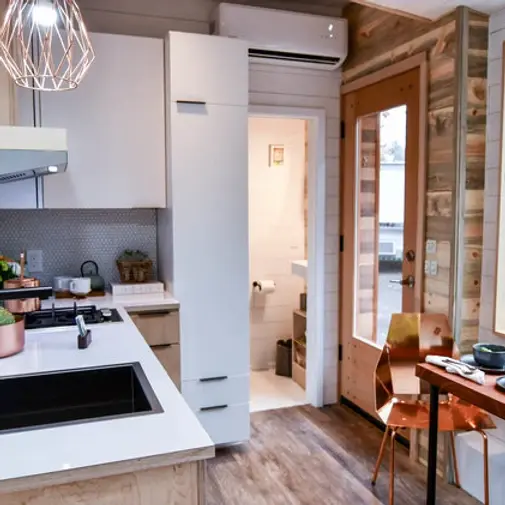 0526 Stunning 16 ft tiny house with huge windows and easy mobility smallhometours.com 4