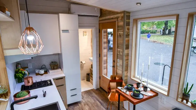0526 Stunning 16 ft tiny house with huge windows and easy mobility smallhometours.com 8