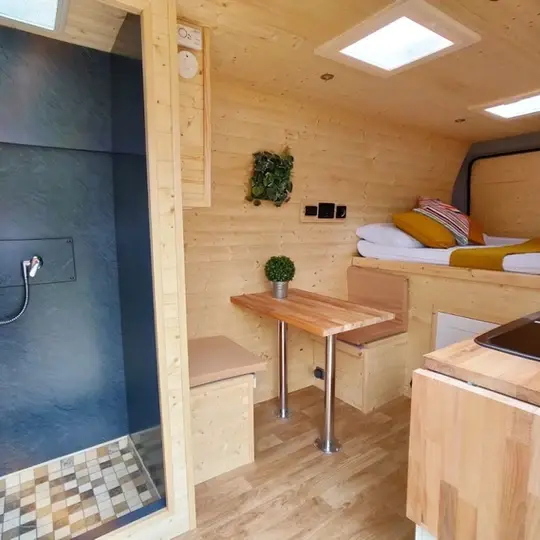 0530 Beautiful van conversion designed to connect you to nature wherever you decide to park up smallhometours.com 2