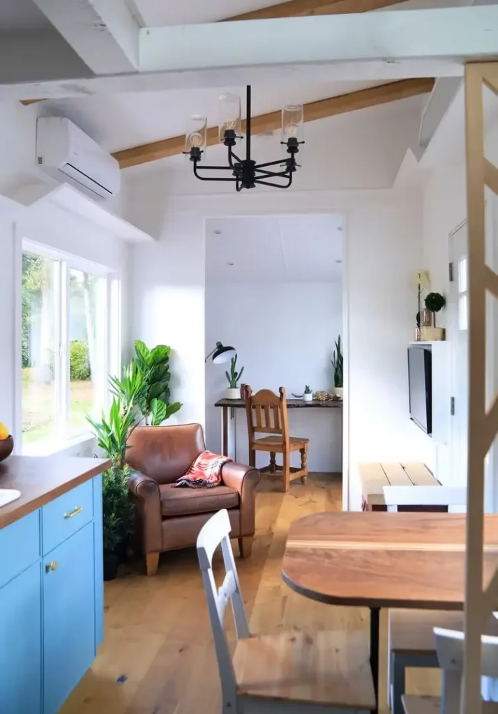 0545 Beautiful tiny house built on a 30 x 8.5 triple axel iron eagle trailer smallhometours.com 1