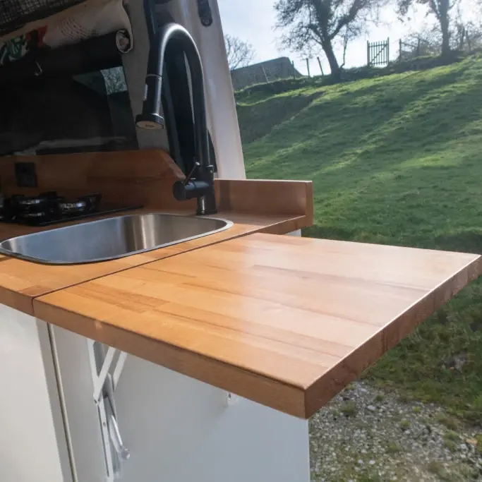 0546 Gorgeous off grid Mercedes sprinter long wheelbase with full bathroom smallhometours.com 6
