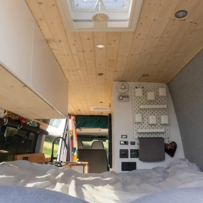 0546 Gorgeous off grid Mercedes sprinter long wheelbase with full bathroom smallhometours.com 8